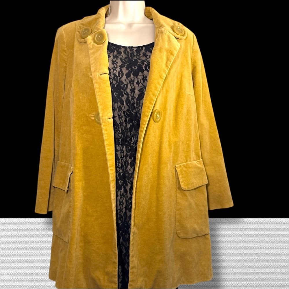 Elevenses Golden Yellow Teddy Jacket